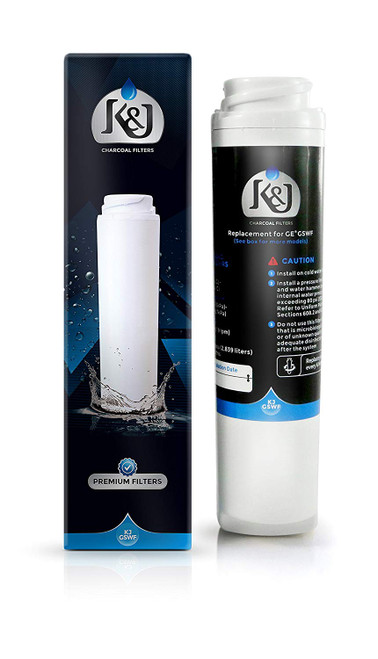 GE GSWF Compatible Water Filter by K&J - Fits GE Smartwater GSWF Refrigerator Water Filters