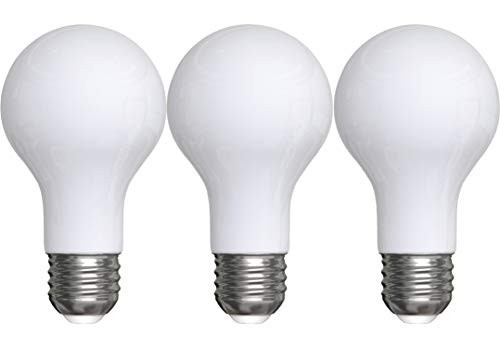 GE Lighting 31193 General Purpose Classic Shape A21 Soft White LED 13-Watt (100-Watt Replacement), 1520-Lumen Medium Base, 3-Pack, Frosted