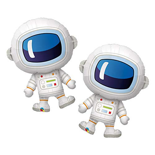 Set of 2 Adorable Astronaut 37" Foil Party Balloons Set of 2 Adorable Astronaut 37" Foil Party Balloons
