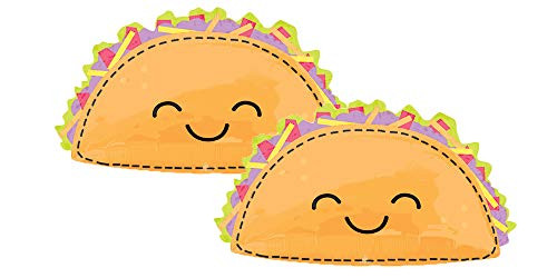 Set of 2 Happy Taco Jumbo 33" Foil Party Balloons
