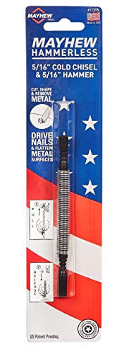Mayhew Tools 17355 COLD CHISEL/HAMMER CARDED HAMMERLESS TOOL