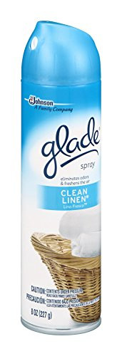 Glade Aerosol Air Freshener, Clean Linen, 8 Ounce (Pack of 12)