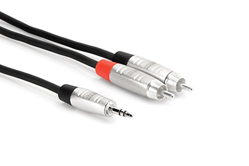 Hosa HMR-006Y REAN 3.5 mm TRS to Dual RCA Pro Stereo Breakout Cable, 6 feet Hosa HMR-006Y REAN 3.5 mm TRS to Dual RCA Pro Stereo Breakout Cable, 6 feet