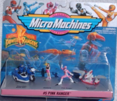 Mighty Morphin Power Rangers Micro Machines Set #5 Kimberly Pink Ranger (1994 Galoob)
