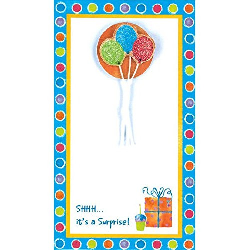 Surprise Balloon Imprintable Invitations | Pack of 8 | Party Supply