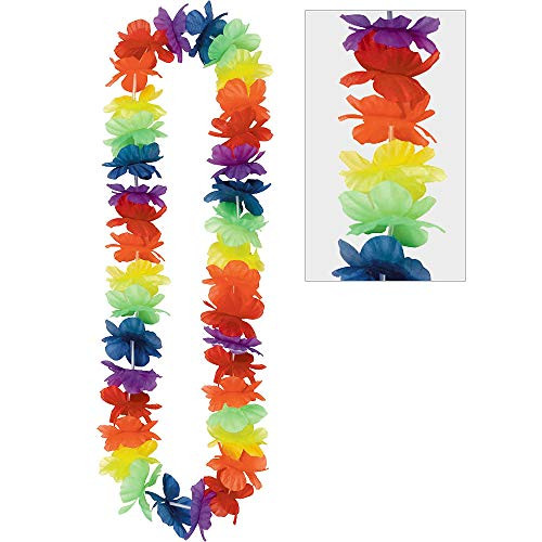 Amscan Hawaiian Rainbow Party Lei, 40"