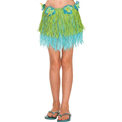 Amscan Two-Tone Party Hula Skirt, 12" x 22"