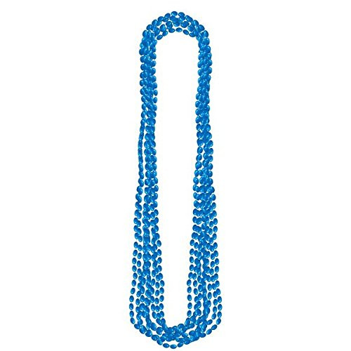 Amscan Metallic Bead Necklaces, Party Accessory, Blue