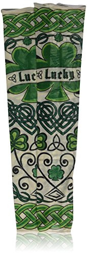 Amscan St Patrick's Day Lucky Irish Fabric Tattoo Sleeves | Party Accessory