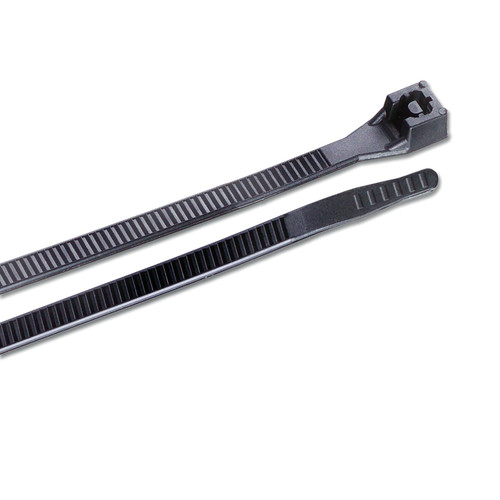 Gardner Bender 46-330UVB Doublelock Cable Tie, 30 Inch., 175 lbs. Tensile Strength, Wire / Cord Management Industrial and Household Use, Nylon Zip Tie,  25 Pk., UV Resistant Black
