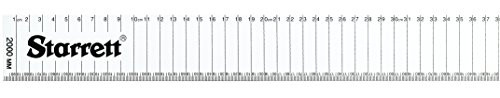 Starrett AMSE-2000 Aluminum Straight Edge Flat Rule, 78.74" Length