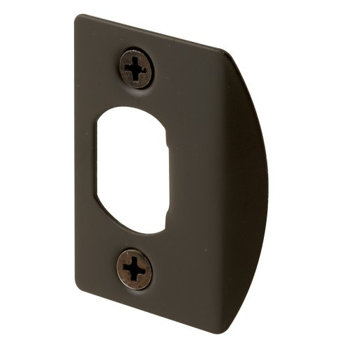 Defender Security E 2516 Standard Latch Strike, 1-5/8 in., Steel, Classic Bronze Plated Finish (Pack of 2)