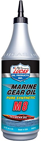 LUCAS Oil 10652- Synthetic SAE 75W-90 M8 Marine Gear Oil 1quart
