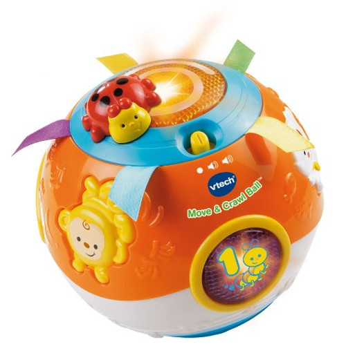 VTech Move and Crawl Baby Ball, Orange (Frustration Free Packaging) VTech Move and Crawl Baby Ball, Orange (Frustration Free Packaging)