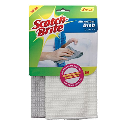 Scotch-Brite 2 Piece Microfiber Dish Cloth