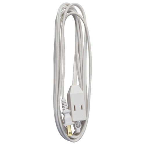 Master Electrician 09412ME 9-Feet Cube Tap Extension Cord, White