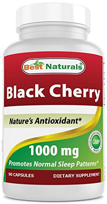 Best Naturals Black Cherry 1000 Mg Capsule, 180 Count