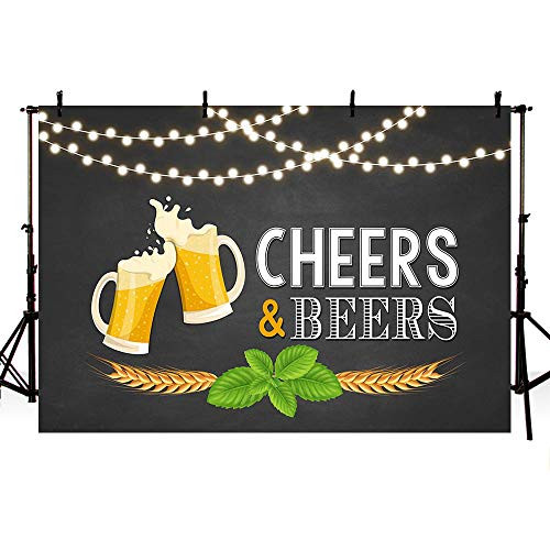 MEHOFOTO 7x5ft Cheers and Beers Birthday Photo Studio Backdrop Blackboard Summer Rustic Glitter Lights Adults 30th 40th 50th Birthday Party Banner Photography Background Props for Cake Table Supplies MEHOFOTO 7x5ft Cheers and Beers Birthday Photo Studio Backdrop Blackboard Summer Rustic Glitter Lights Adults 30th 40th 50th Birthday Party Banner Photography Background Props for Cake Table Supplies