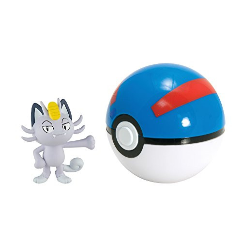 Pokémon Clip And Carry Poké Ball, Alolan Meowth And Great Ball Pokémon Clip And Carry Poké Ball, Alolan Meowth And Great Ball