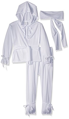 RG Costumes Ninja, White, Child Medium/Size 8-10