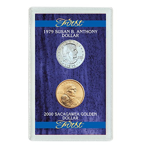 American Coin Treasures First 1979 Susan B. Anthony Dollar and 2000 First Sacagawea Dollar American Coin Treasures First 1979 Susan B. Anthony Dollar and 2000 First Sacagawea Dollar