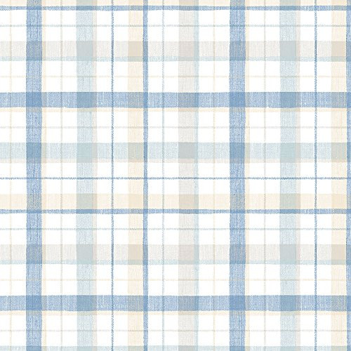 Norwall CK36629 Linen Plaid Bolt Wallpaper