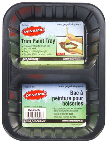 Dynamic Enviro Paintware HZ025700 Enviro Recycled Plastic Trim Paint Tray, 2-Pack