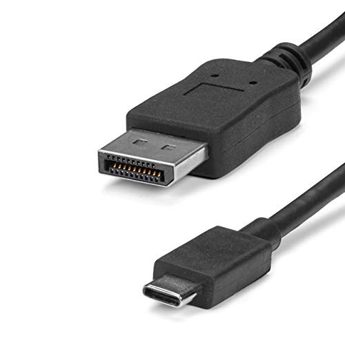 StarTech.com 6 ft USB C to DisplayPort Video Cable - Thunderbolt 3 Compatible - 4K 60Hz - USB 3.1 Type C to DP Monitor Adapter Cable (CDP2DPMM6B) StarTech.com 6 ft USB C to DisplayPort Video Cable - Thunderbolt 3 Compatible - 4K 60Hz - USB 3.1 Type C to DP Monitor Adapter Cable (CDP2DPMM6B)