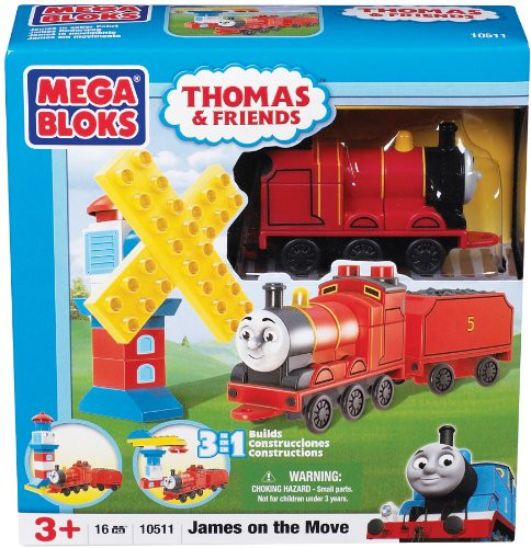 Mega Bloks Thomas 3in1 Buildables: James On the Move