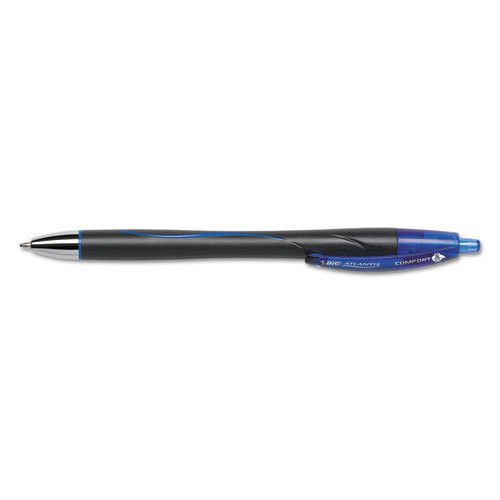 BIC Atlantis Comfort Retractable Ballpoint Pen, Blue Ink, 1.2mm, Medium