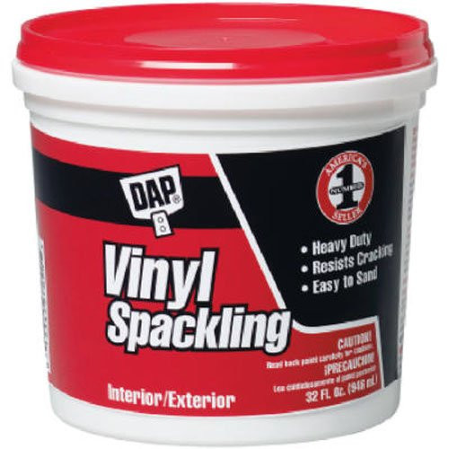 Dap 12132 Rtu Qt Vinyl Spackling Compound, Quart, White