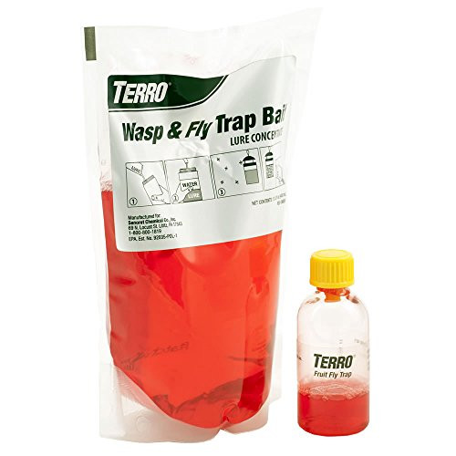 TERRO T515 Wasp & Fly Trap Plus Fruit Fly Trap, 1 Pack