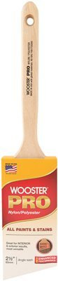 Wooster Brush H2141-2.5 Pro Nylon / Polyester Angle Sash Brush, 2-1/2 In.