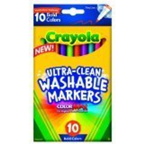 Crayola Ultraclean Fineline Classic Markers, 10 Count, Pack of 8 Crayola Ultraclean Fineline Classic Markers, 10 Count, Pack of 8