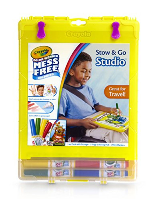 Crayola Color Wonder Mess-Free Coloring, No Mess Markers, Travel Art Desk, Gifts