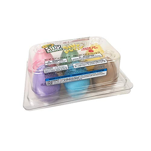 Crayola Silly Putty Silly Scents Egg Pack, Scented Putty, Gift for Kids, 6Count