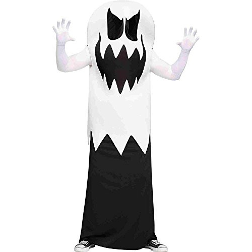 Fun World Big Boy's Floating Ghost Children's Costume, White, Large 134682LW