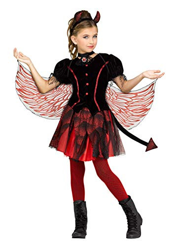 Fun World Fiery Devil Costume, Small 4-6, Black