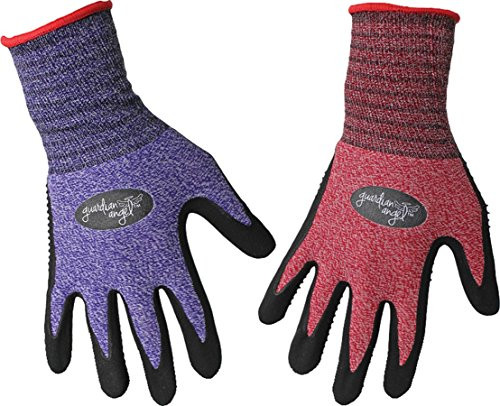 BOSS MANUFACTURING 8444S 656729 Guardian Angel Dotted Nitrile Palm Knit Wrist Assorted, Small, Assorted