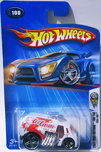 Hot Wheels 2004 First Edition Cool-One 100/100 #100 WHITE 1:64 Scale