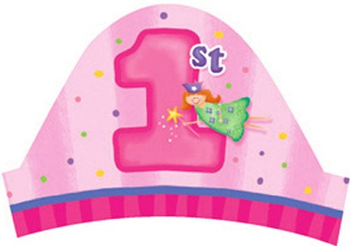 8-Count Party Headbands, Fun at One Happy First Birthday Girl