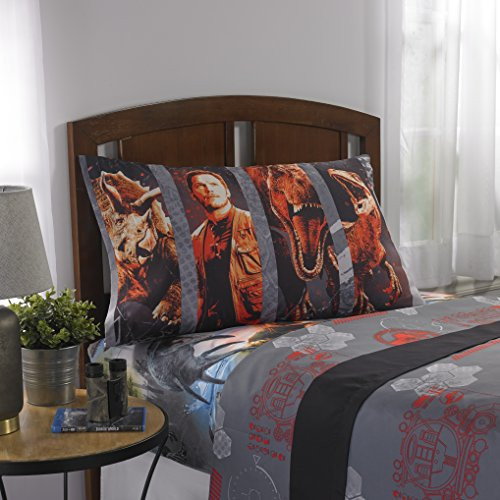 Jurassic World 2 'Eruption' Kids Bedding Sheet Set, Full