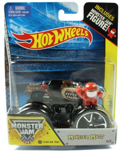 Hot Wheels Monster Jam Monster Mutt Trace Ace Tires #49 Includes Monster Jam Figure Off-road