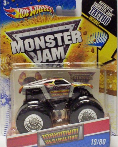 2011 Hot Wheels Monster Jam #19/80 MAXIMUM DESTRUCTION 1:64 Scale Collectible Truck with Monster Jam TATTOO
