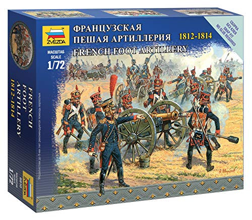 Zvezda Models 1/72 French Foot Artillery Napoleonic Wars Model Kit