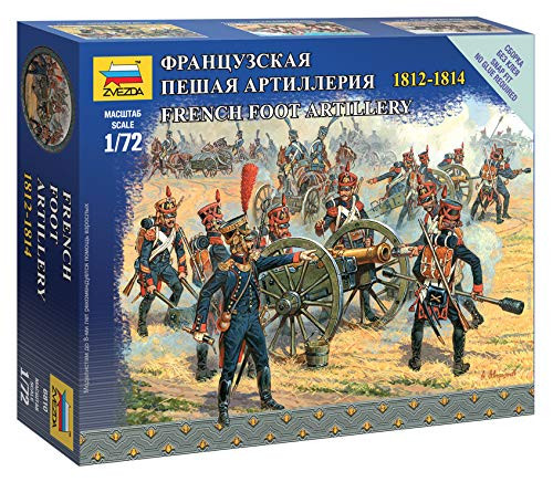 Zvezda Models 1/72 French Foot Artillery Napoleonic Wars Model Kit