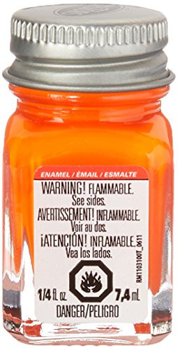 Testors Enamel Paint Open Stock .25oz-Orange Fluorescent