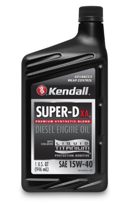 Kendall (1056017-AI) Super-D XA 15W-40 Diesel Engine Oil with Liquid Titanium - 1 Quart Kendall (1056017-AI) Super-D XA 15W-40 Diesel Engine Oil with Liquid Titanium - 1 Quart