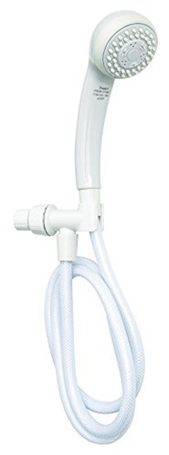 Premier Faucet 3558102 Series 2.7" Three Function Handheld Showerhead, White Finish,