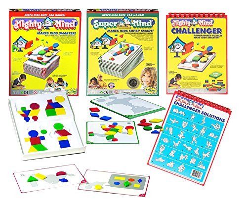 Set Of 3 Learning Puzzle Games And A Bonus Bag: Mighty Mind Basic, Super Mind, Mighty Mind Challenger And A Bonus Bag Set Of 3 Learning Puzzle Games And A Bonus Bag: Mighty Mind Basic, Super Mind, Mighty Mind Challenger And A Bonus Bag